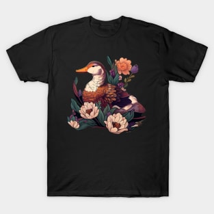 Flower Duck Aesthetic T-Shirt